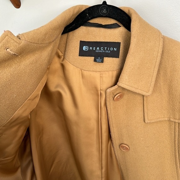 Camel colored Kenneth Cole Wool Blend Topcoat. - Picture 7 of 7